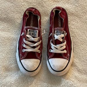 Maroon Converse All-Stars Shoreline Slip Size 7.5 Low-Top